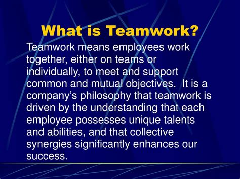 define team in the workplace.